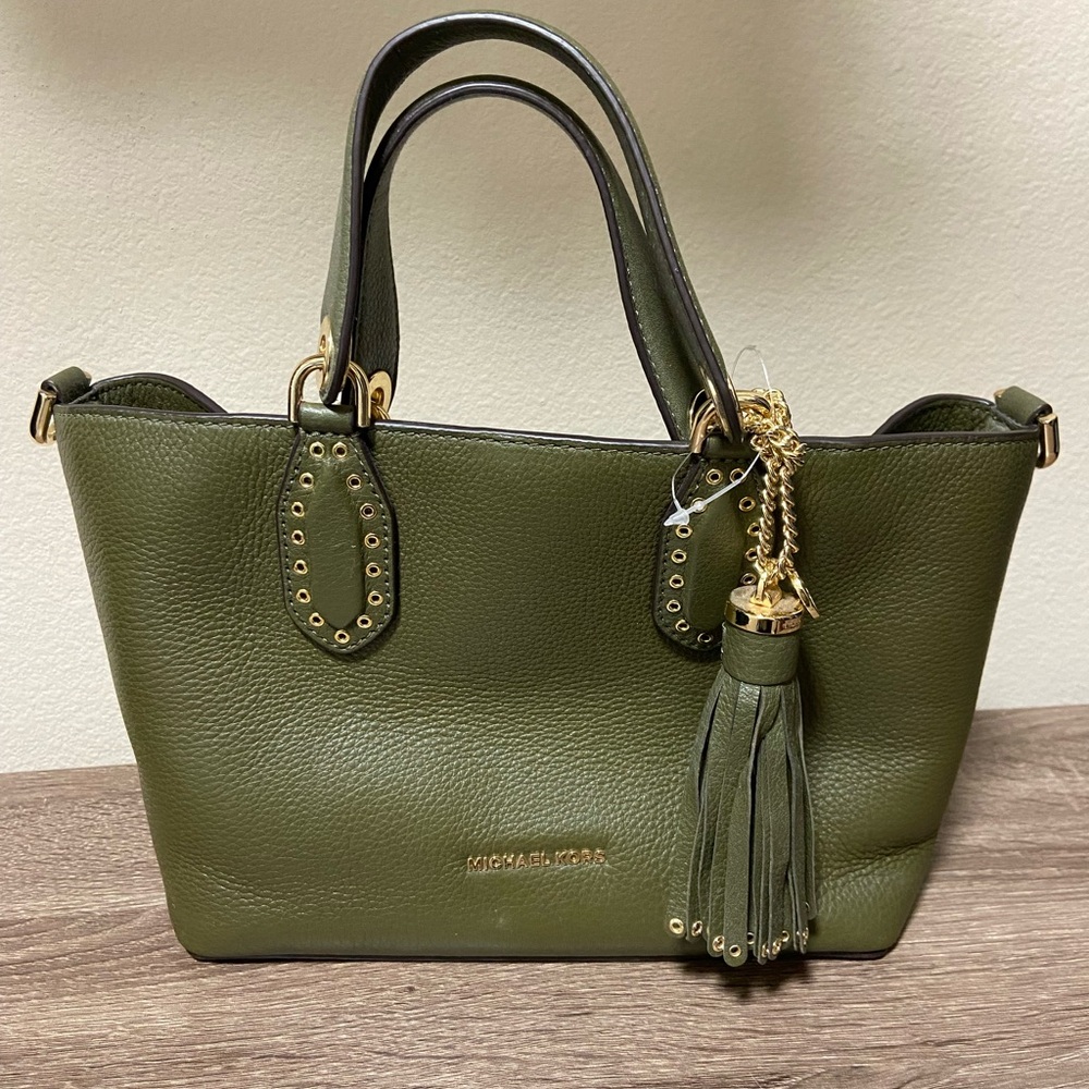Michael Kors Olive Green Tote Bag